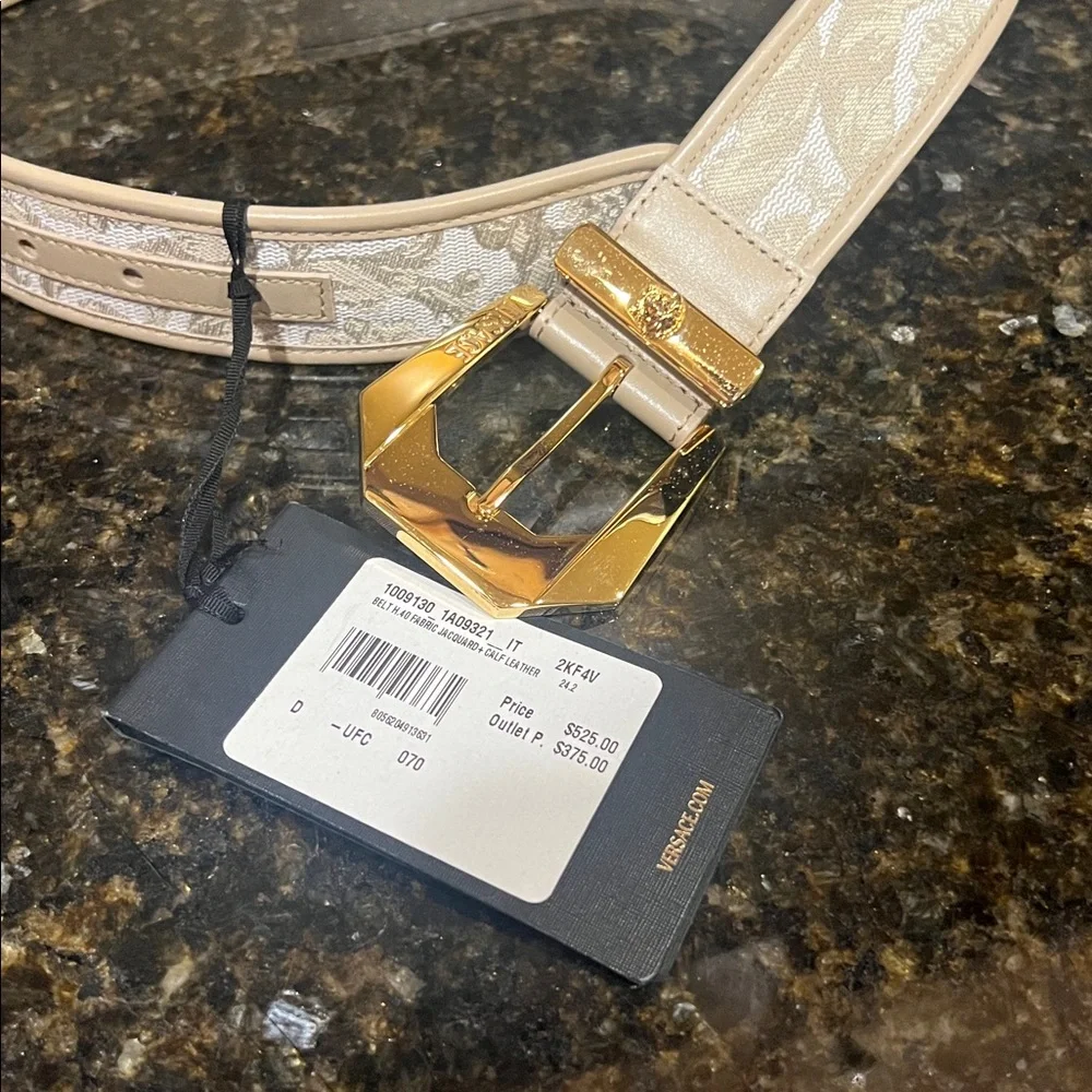 VERSACE Medusa Heritage Barocco Jacquard Belt 4 cm (70/28 - 32in long)
